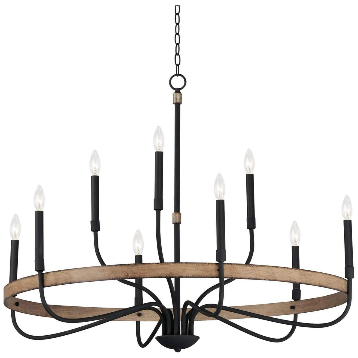 Maxim Lighting - Franklin Chandelier - 14449DWBK | Montreal Lighting & Hardware