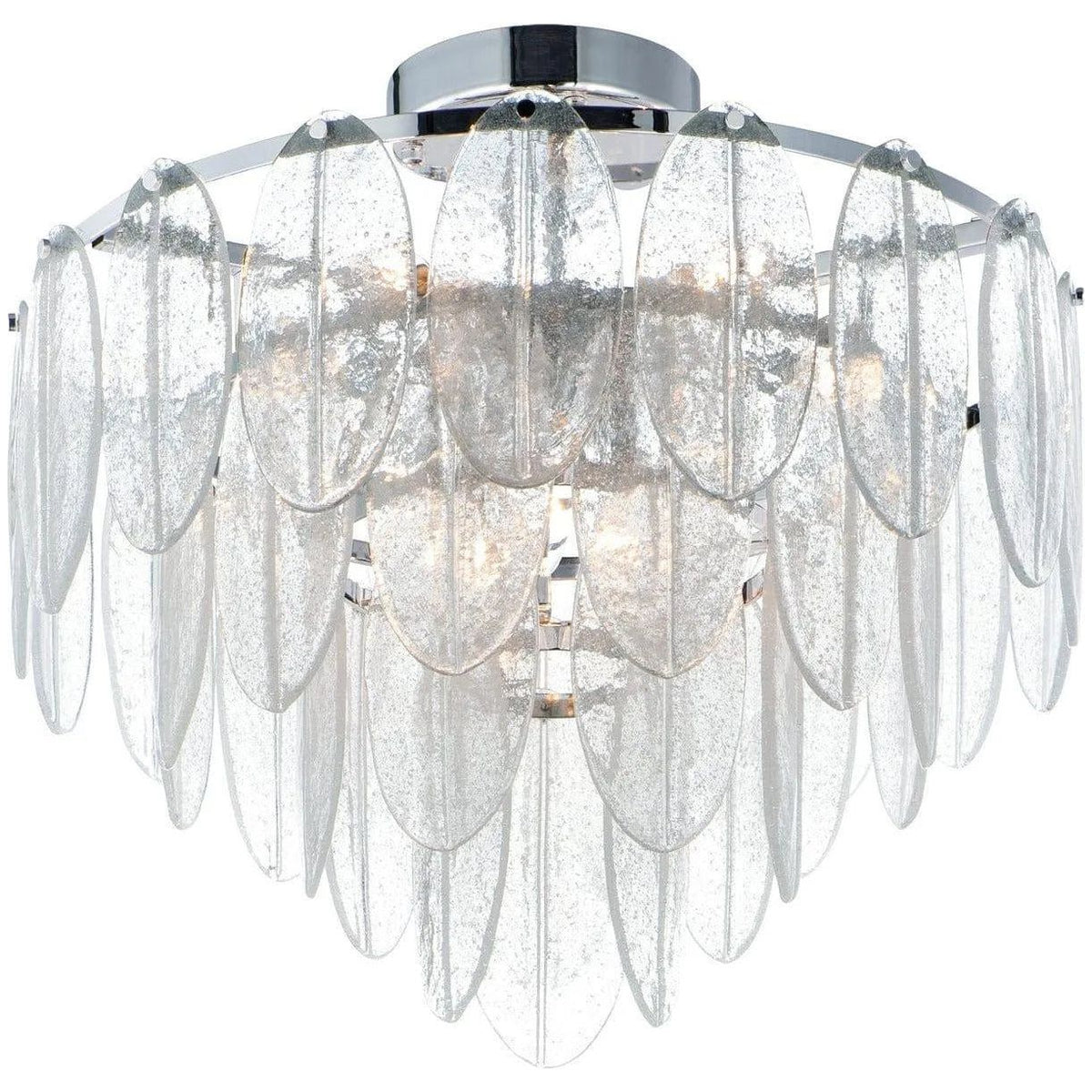 Maxim Lighting - Glacier Flush Mount - 30730CLWTPC | Montreal Lighting & Hardware