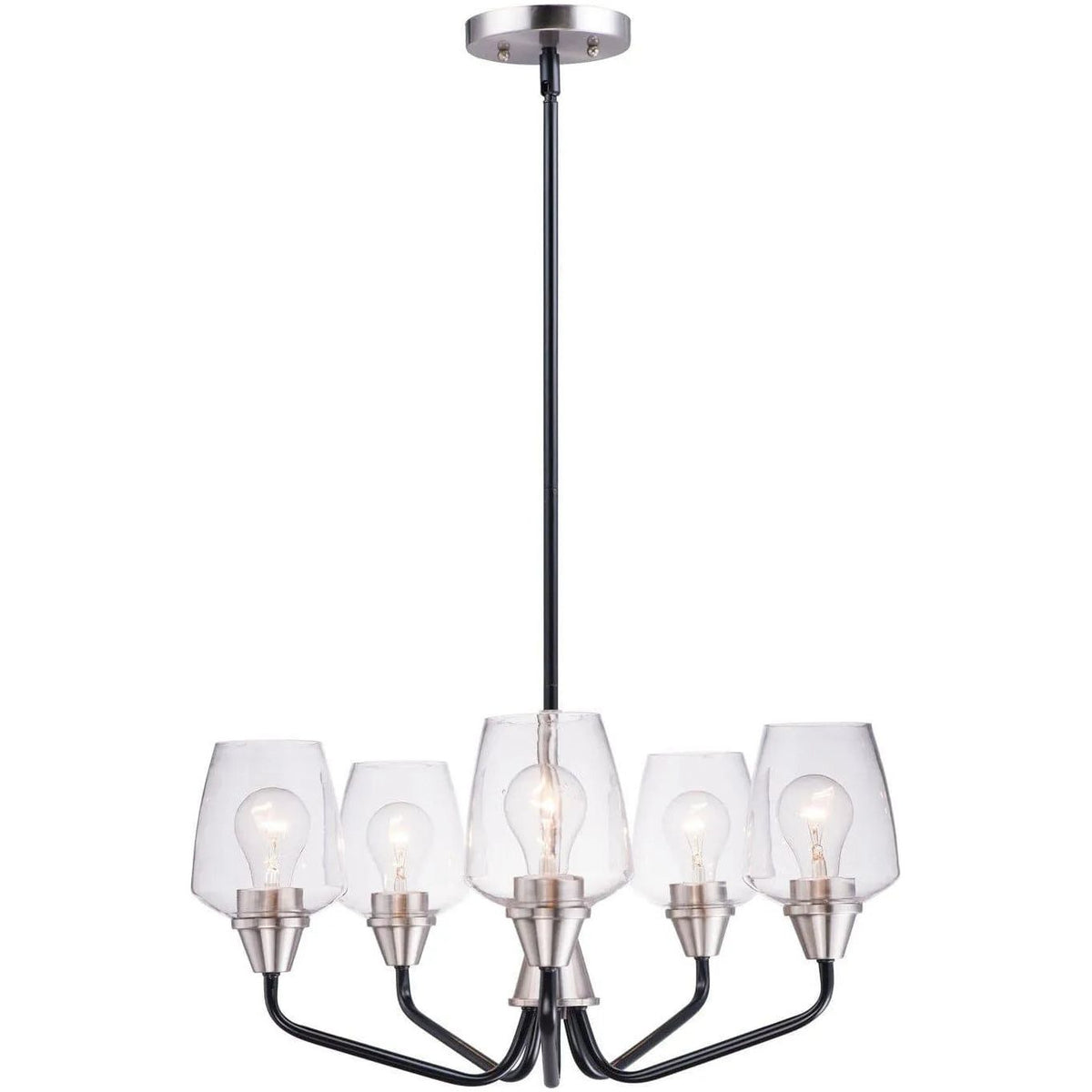 Maxim Lighting - Goblet Chandelier - 26125CLBKSN | Montreal Lighting & Hardware