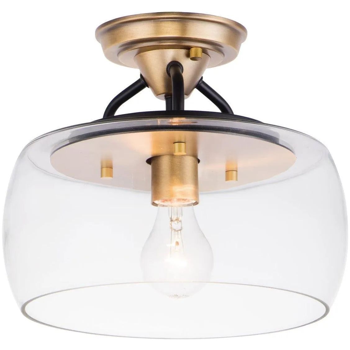 Maxim Lighting - Goblet Semi-Flush Mount - 26129CLBZAB | Montreal Lighting & Hardware