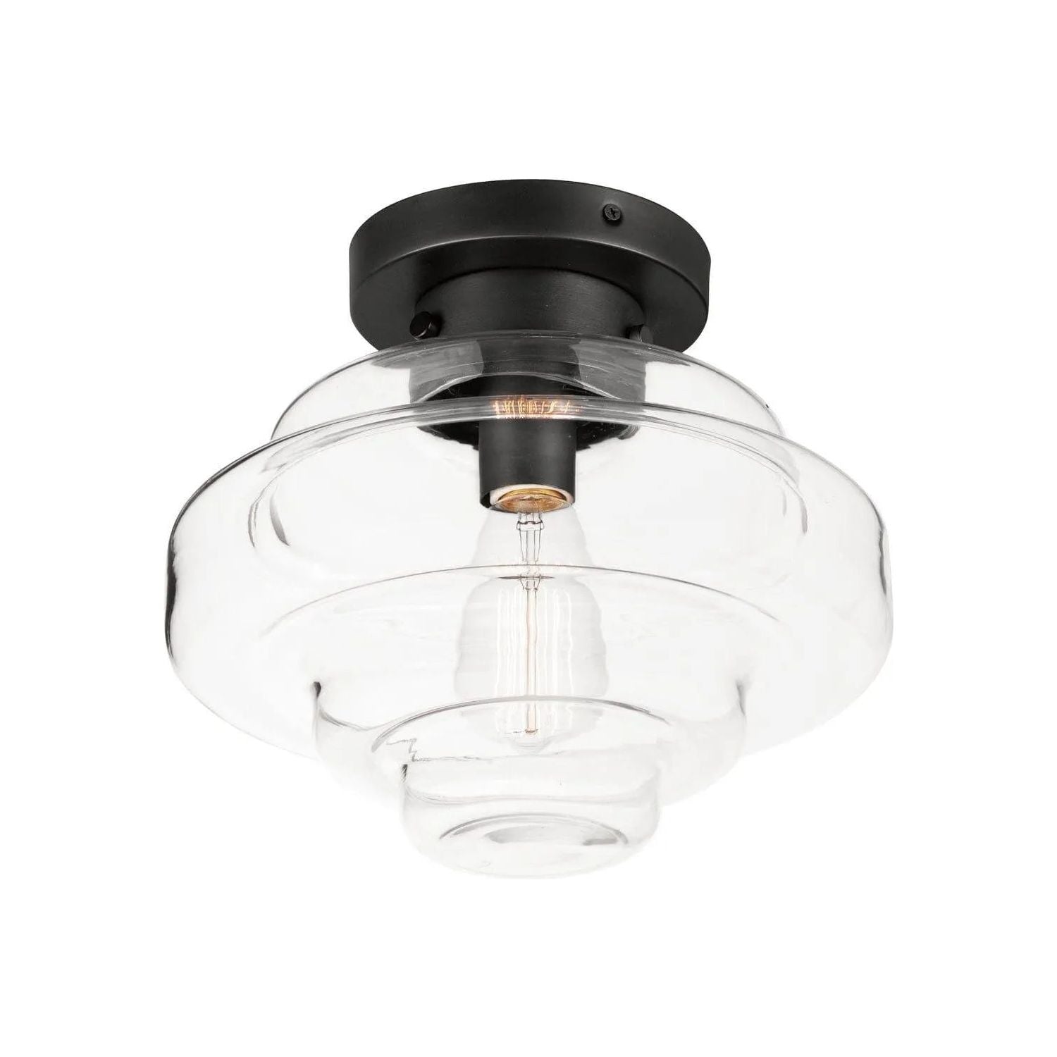 Maxim Lighting - Harbor Flush Mount - 11120CLBK | Montreal Lighting & Hardware