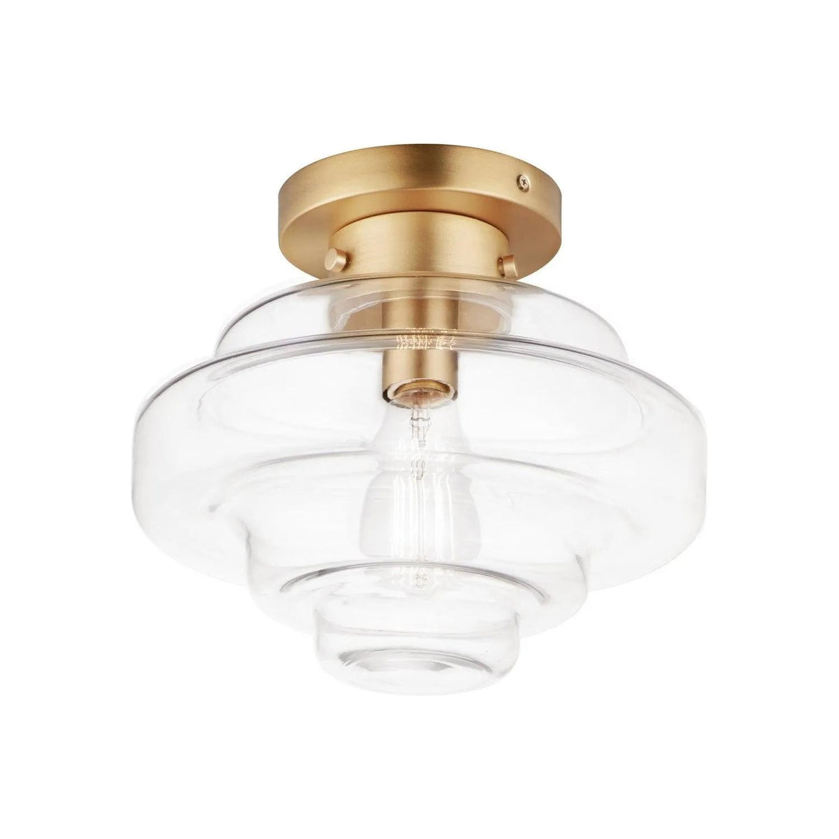 Maxim Lighting - Harbor Flush Mount - 11120CLSBR | Montreal Lighting & Hardware