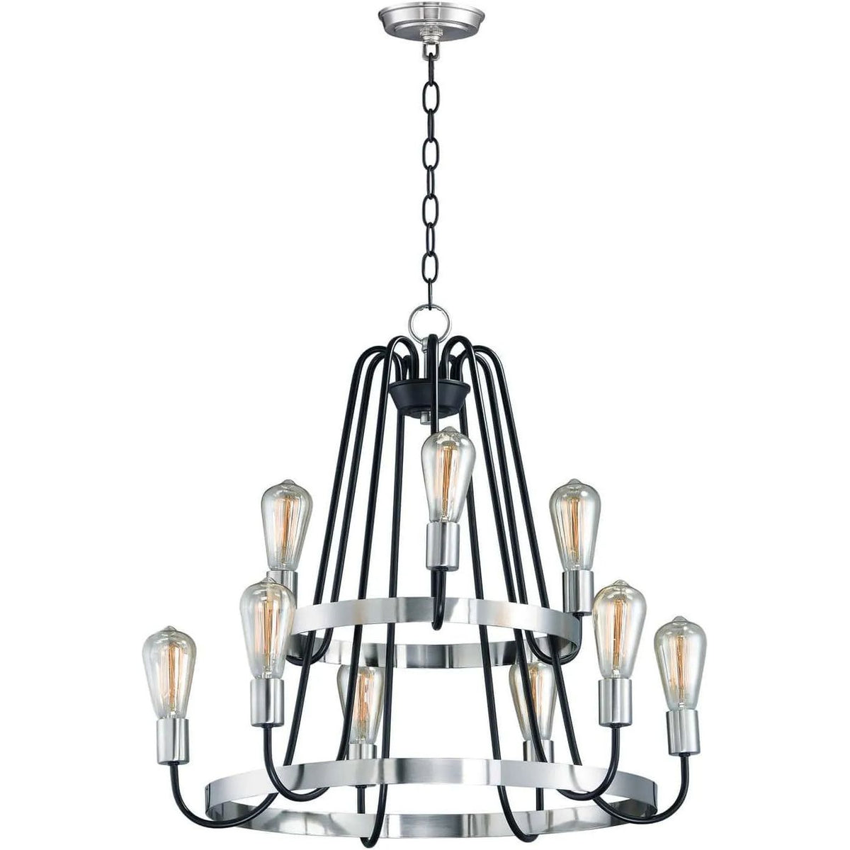 Maxim Lighting - Haven Chandelier - 11737BKSN | Montreal Lighting & Hardware