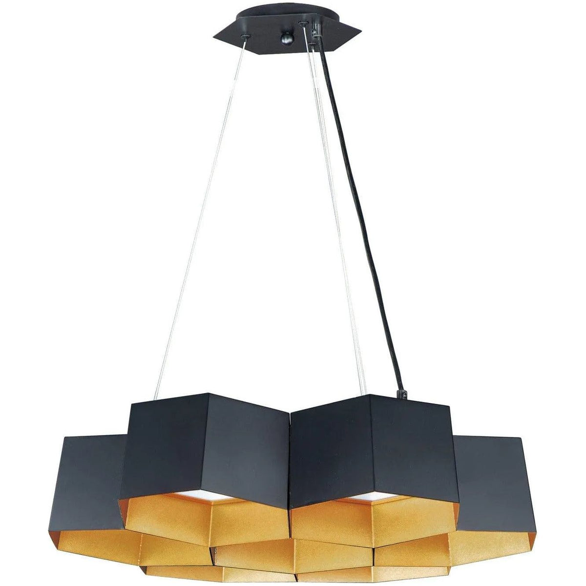 Maxim Lighting - Honeycomb LED Chandelier - 30337BKGLD | Montreal Lighting & Hardware