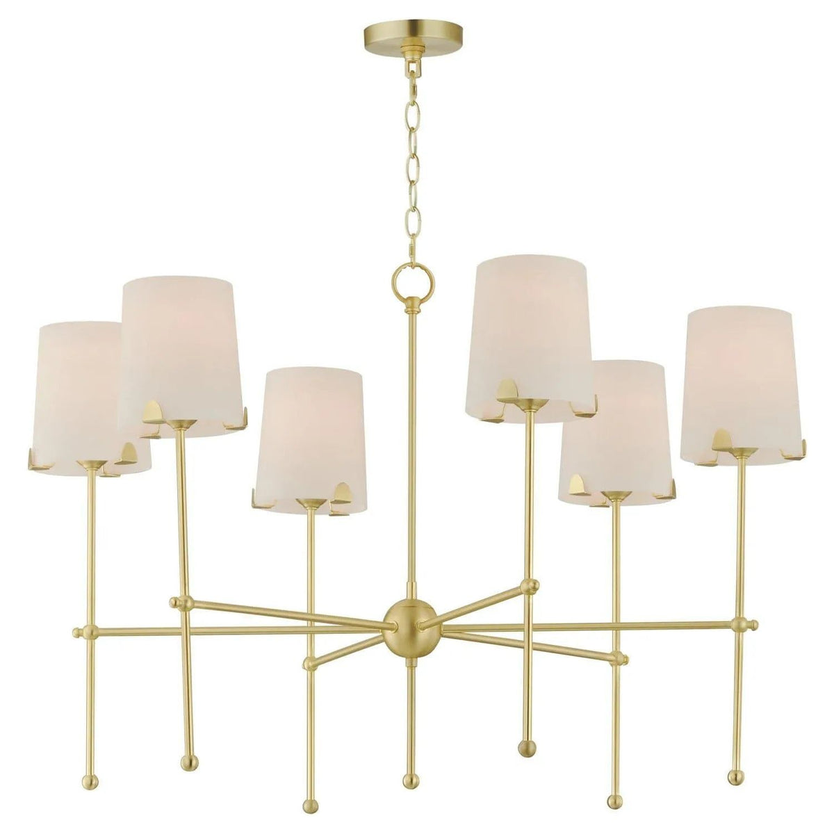 Maxim Lighting - Huntington Chandelier - 32366WTSBR | Montreal Lighting & Hardware