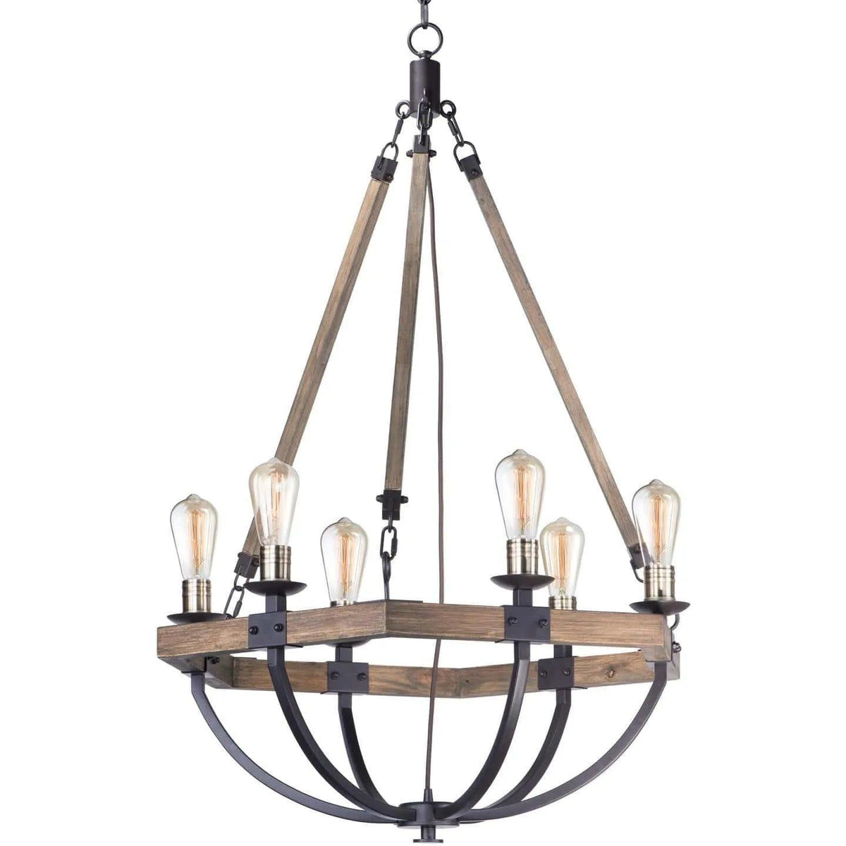 Maxim Lighting - Lodge Chandelier - 20337WOBZ | Montreal Lighting & Hardware