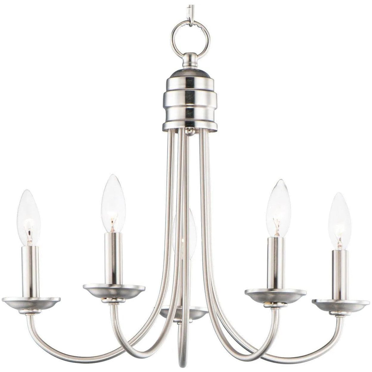 Maxim Lighting - Logan Candle Chandelier - 10345SN | Montreal Lighting & Hardware