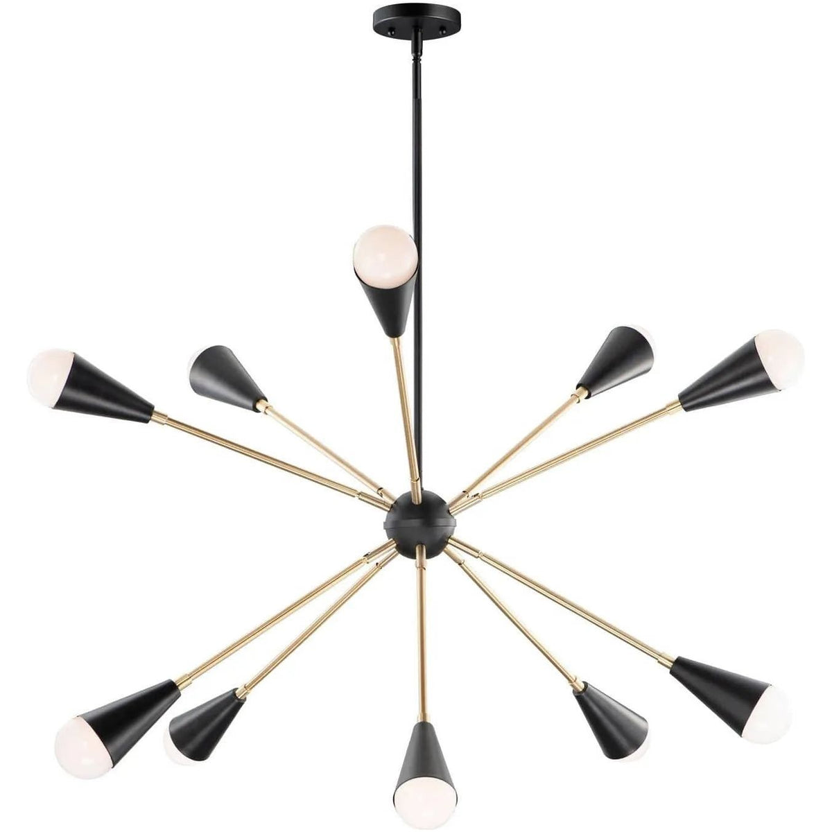 Maxim Lighting - Lovell Starburst Pendant - 11268BKSBR | Montreal Lighting & Hardware