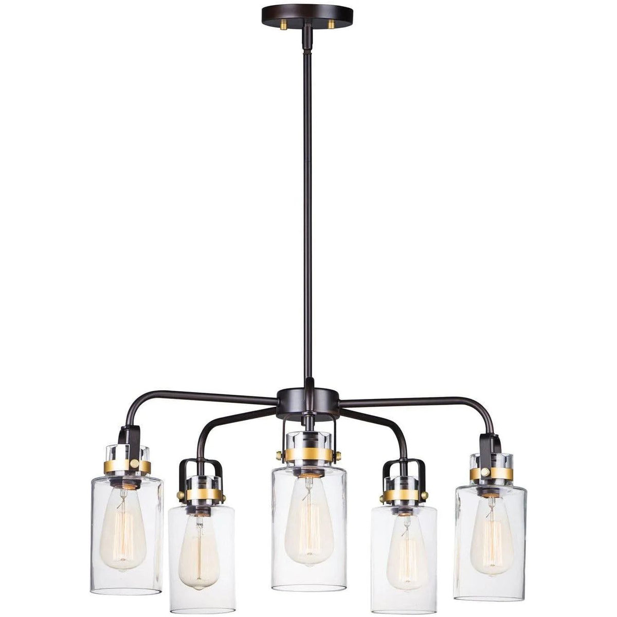 Maxim Lighting - Magnolia Chandelier - 30175CLBZGLD | Montreal Lighting & Hardware