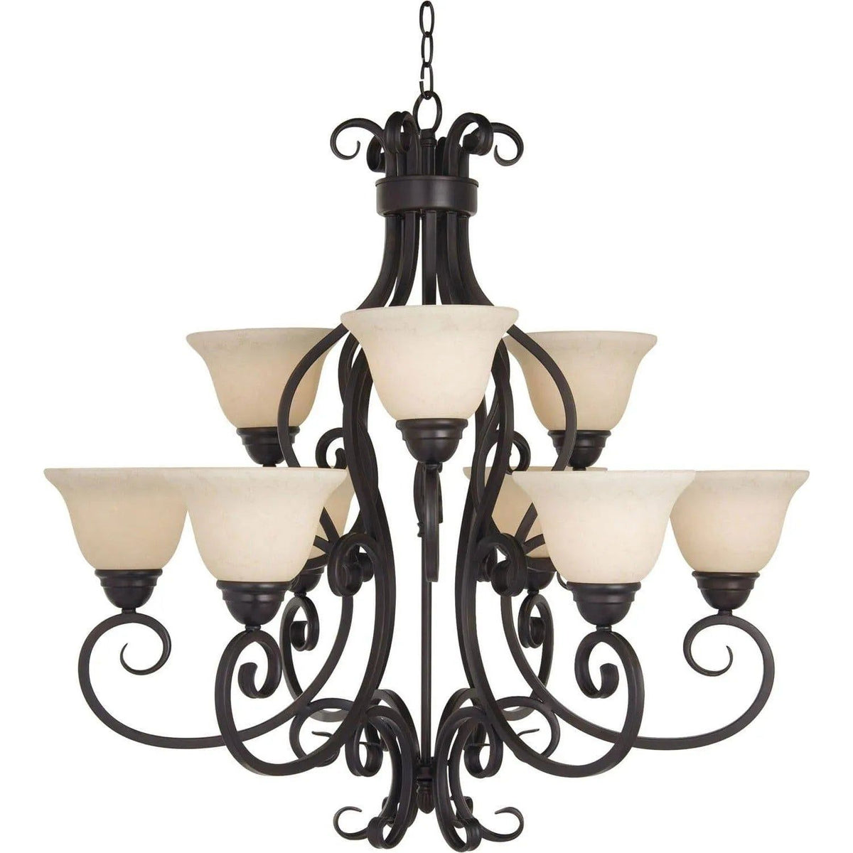 Maxim Lighting - Manor Chandelier - 12207FIOI | Montreal Lighting & Hardware