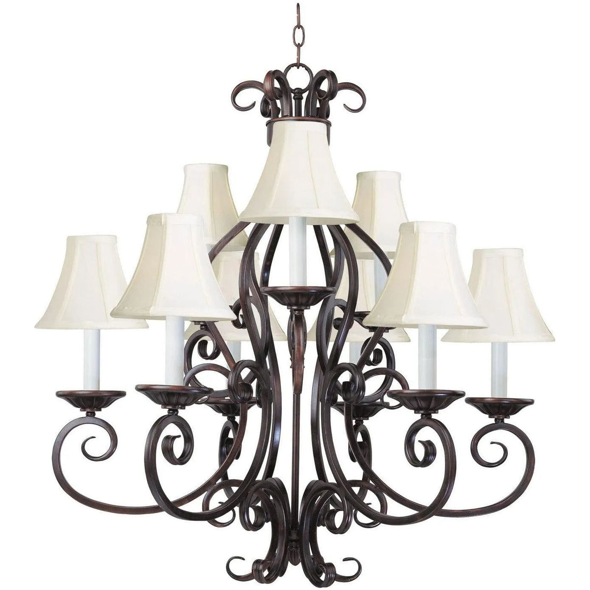 Maxim Lighting - Manor Chandelier - 12216OI/SHD123 | Montreal Lighting & Hardware