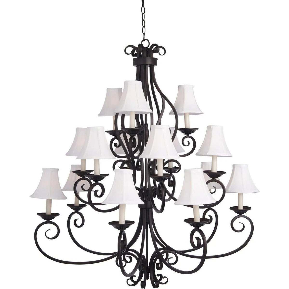 Maxim Lighting - Manor Chandelier - 12219OI/SHD123 | Montreal Lighting & Hardware