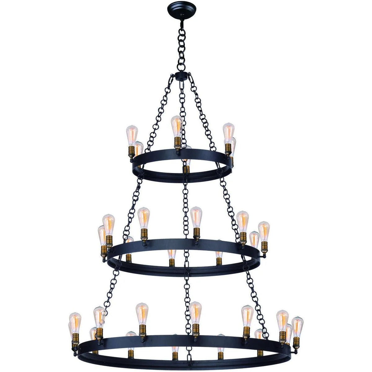 Maxim Lighting - Noble Three-Tier Chandelier - 26278BKNAB | Montreal Lighting & Hardware