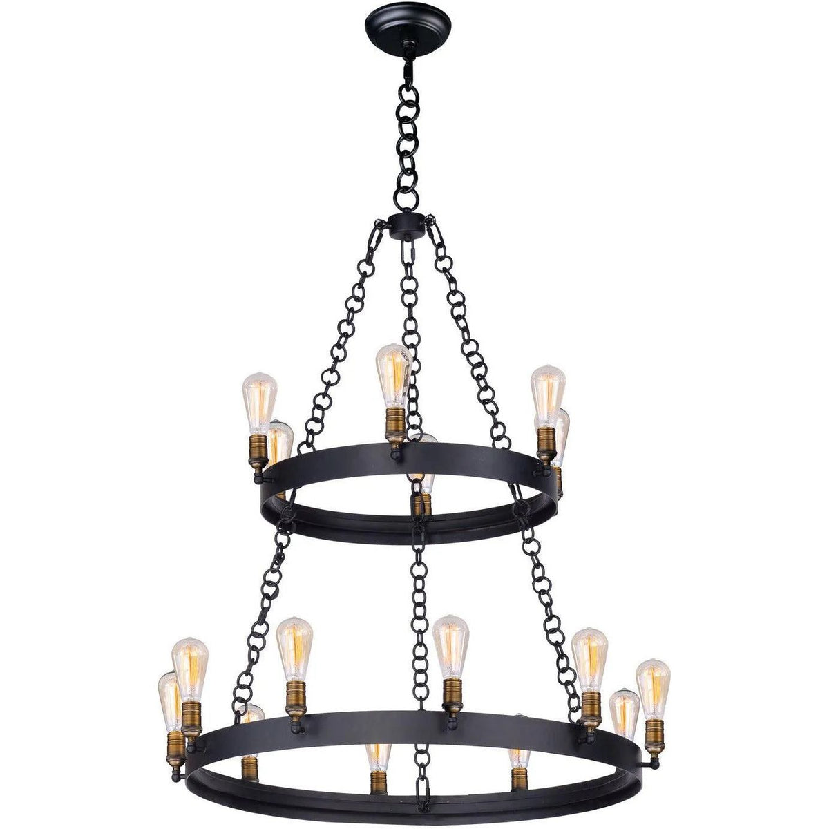 Maxim Lighting - Noble Two-Tier Chandelier - 26277BKNAB | Montreal Lighting & Hardware