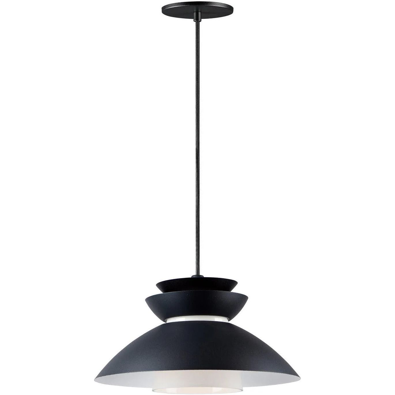 Maxim Lighting - Nordic Pendant - 11359WTBK | Montreal Lighting & Hardware