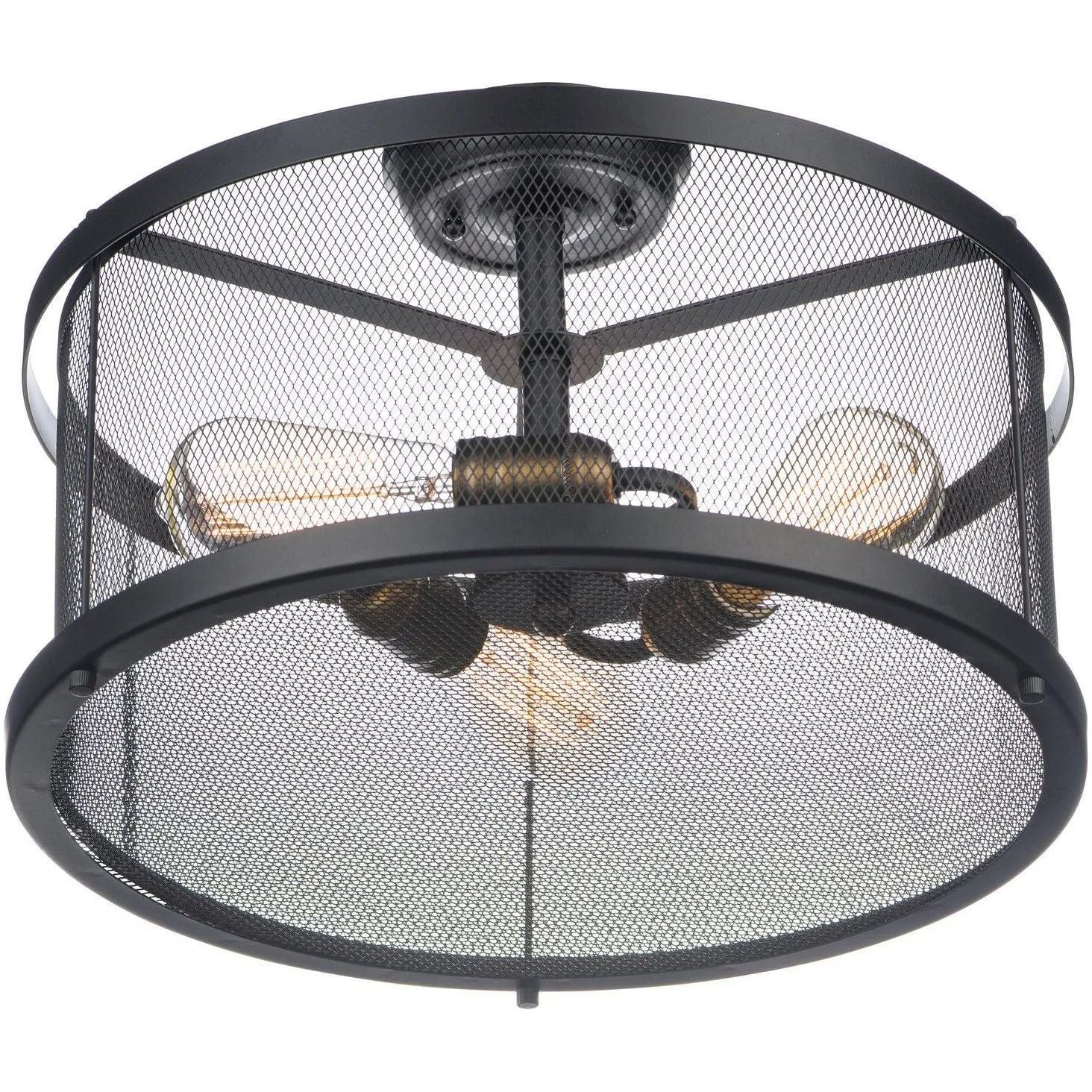 Maxim Lighting - Palladium Semi-Flush Mount - 20110BKNAB/BUI | Montreal Lighting & Hardware