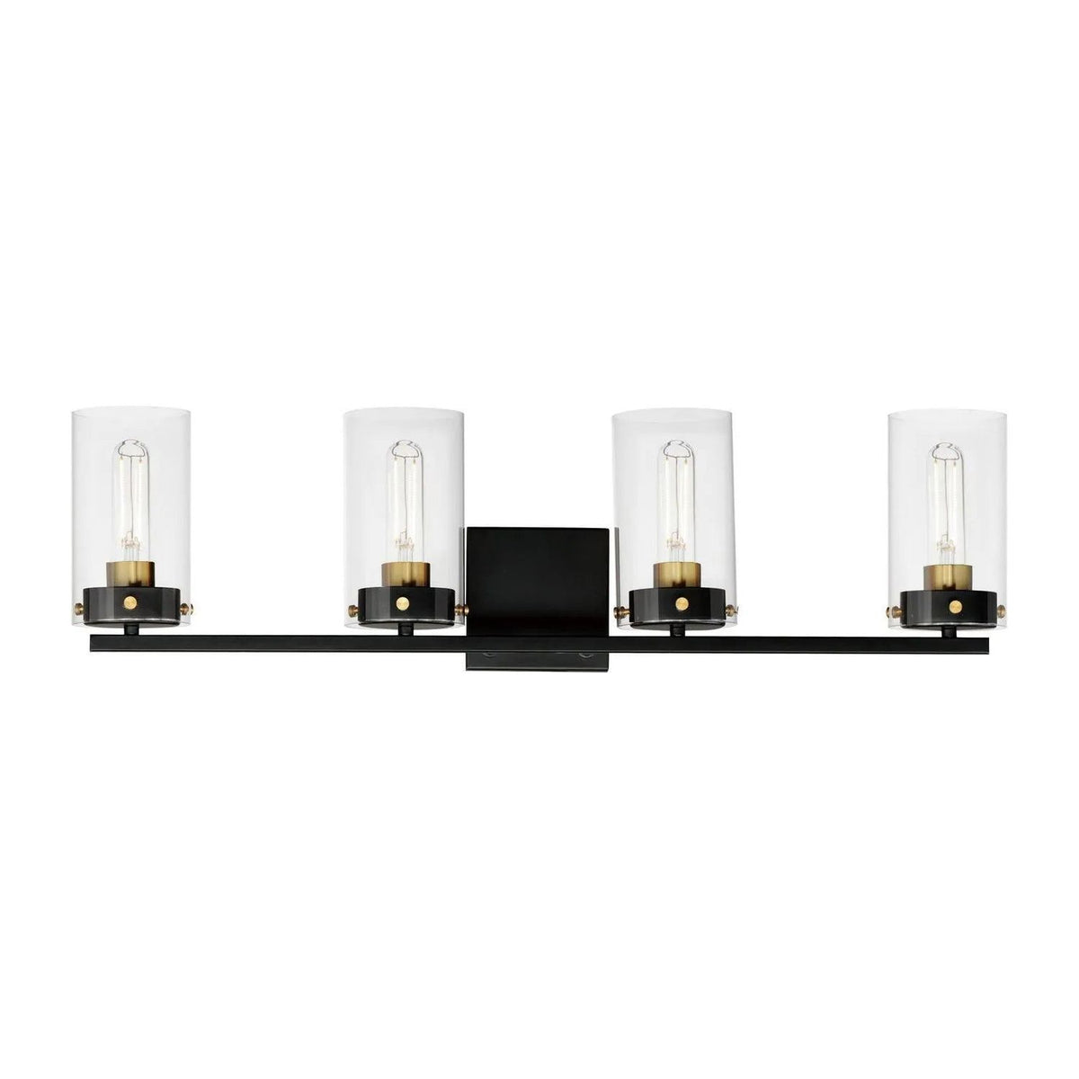 Maxim Lighting - Pinn Bath Vanity - 12404CLBKSBR | Montreal Lighting & Hardware