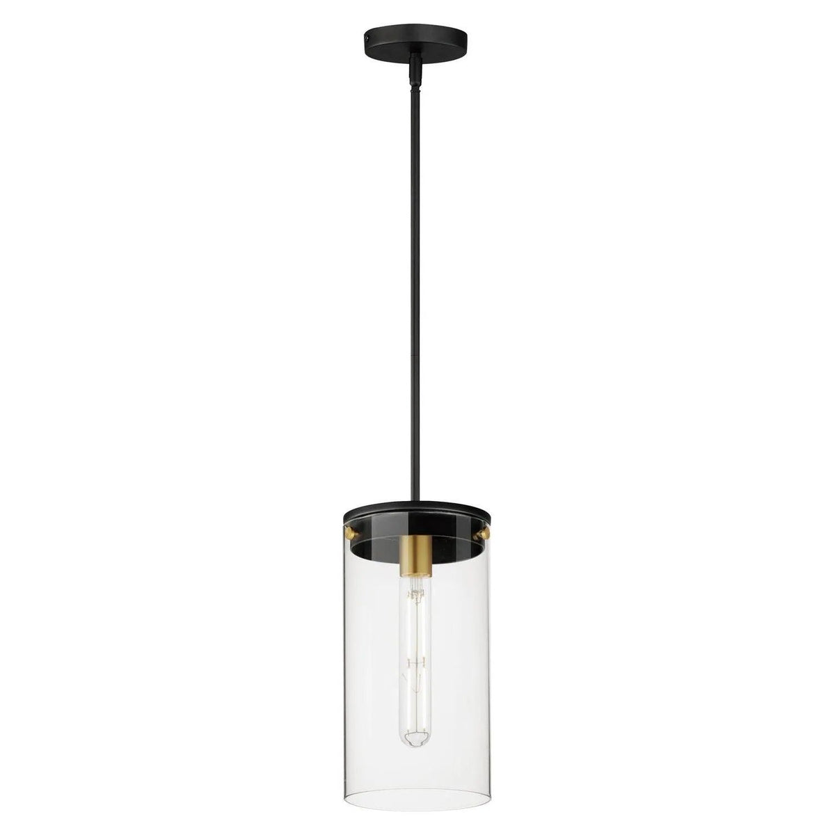 Maxim Lighting - Pinn Pendant - 12408CLBKSBR | Montreal Lighting & Hardware