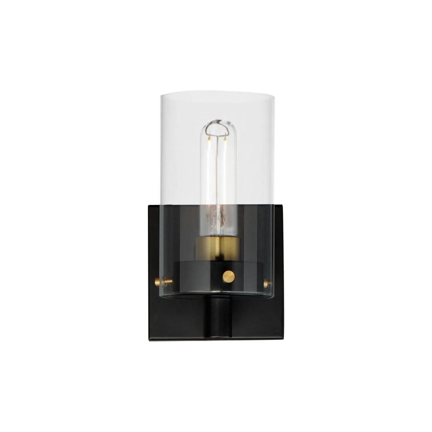 Maxim Lighting - Pinn Wall Sconce - 12401CLBKSBR | Montreal Lighting & Hardware