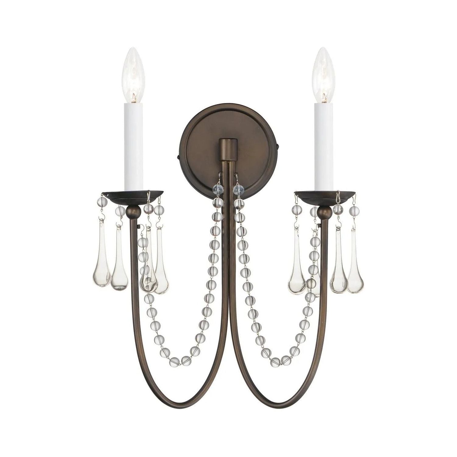 Maxim Lighting - Plumette Wall Sconce - 12161CHB/CRY | Montreal Lighting & Hardware