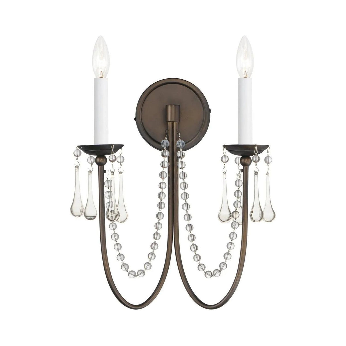 Maxim Lighting - Plumette Wall Sconce - 12161CHB/CRY | Montreal Lighting & Hardware