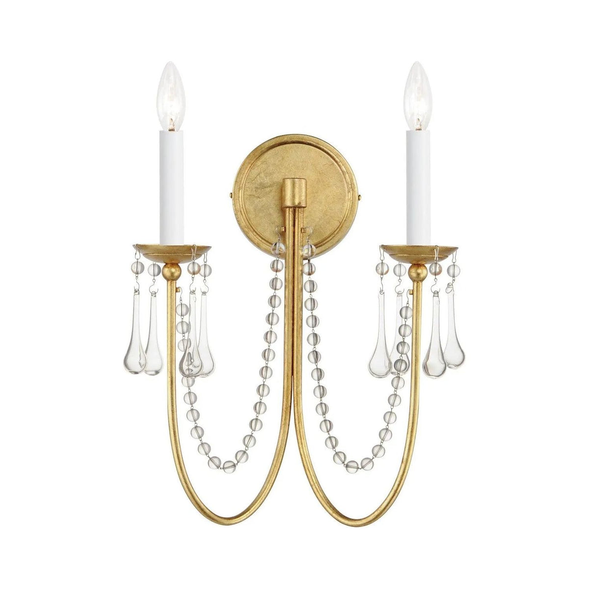 Maxim Lighting - Plumette Wall Sconce - 12161GL/CRY | Montreal Lighting & Hardware