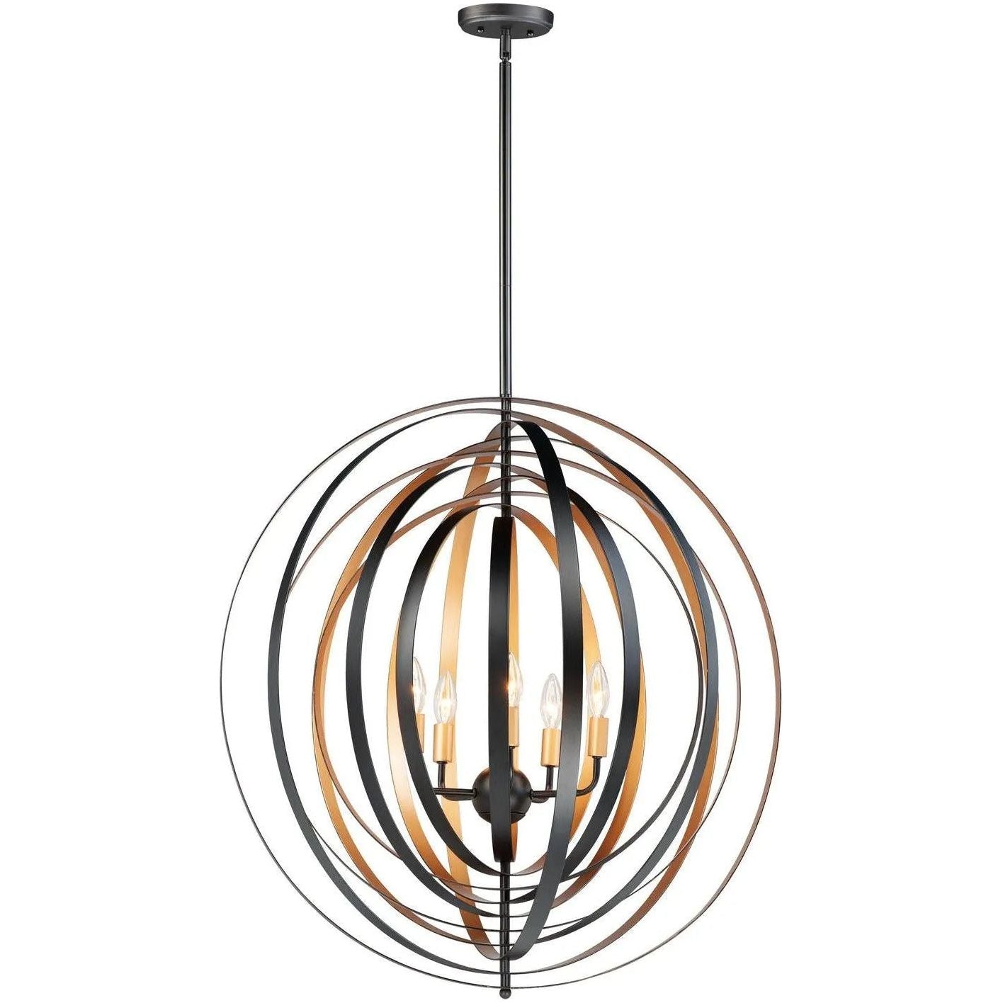 Maxim Lighting - Radial Pendant - 28675BKGLD | Montreal Lighting & Hardware