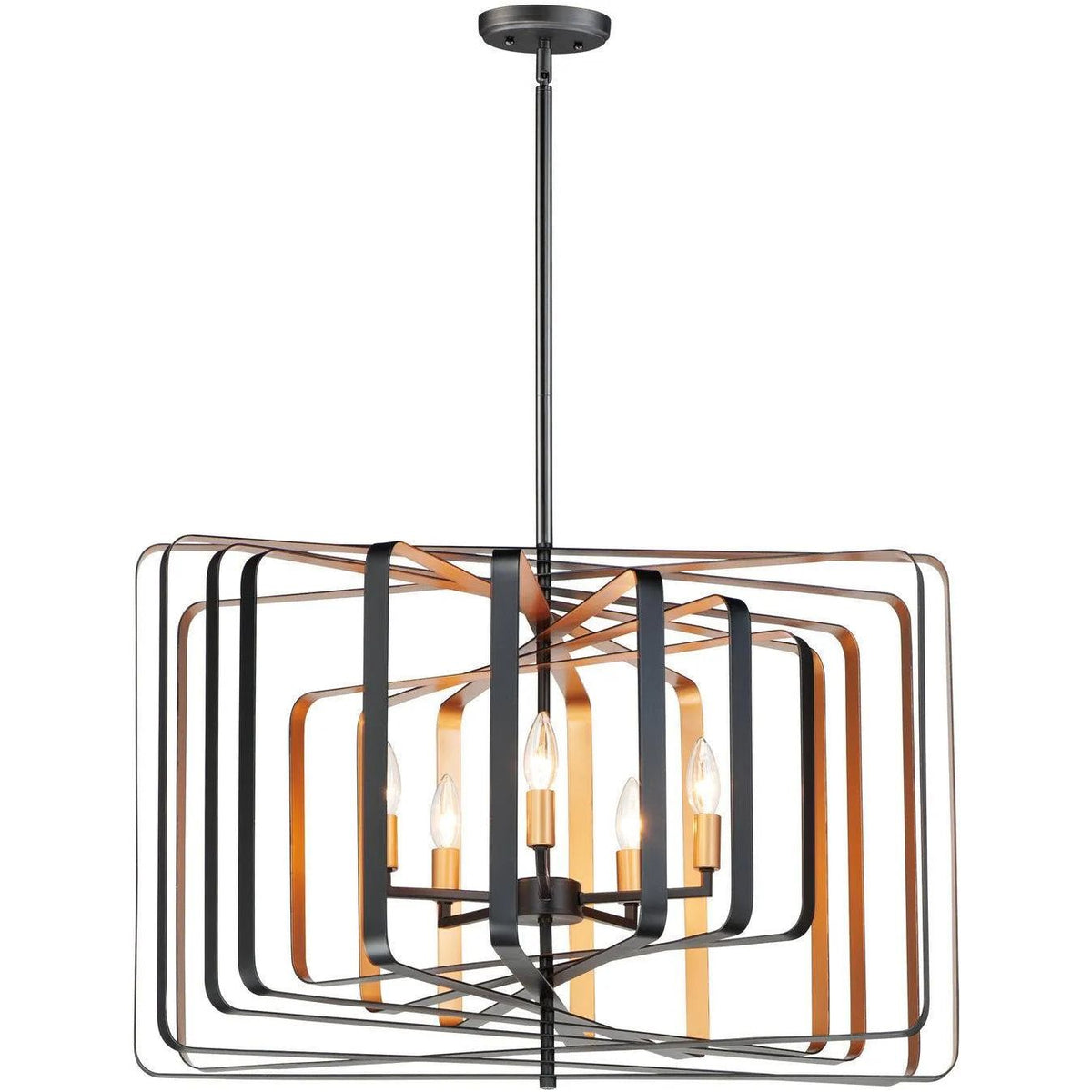 Maxim Lighting - Radial Pendant - 28677BKGLD | Montreal Lighting & Hardware