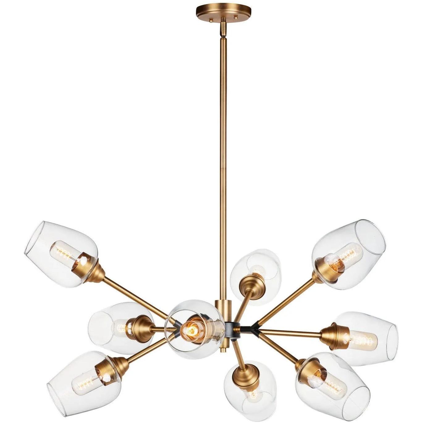 Maxim Lighting - Savvy Chandelier - 26345CLABBK | Montreal Lighting & Hardware