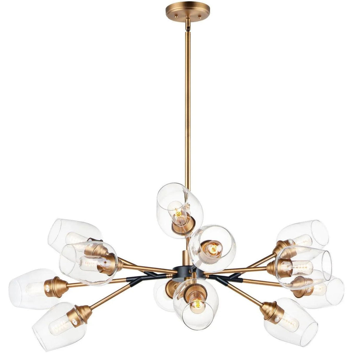 Maxim Lighting - Savvy Chandelier - 26347CLABBK | Montreal Lighting & Hardware