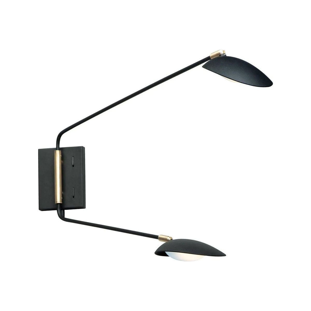 Maxim Lighting - Scan LED Wall Sconce - 21692BKSBR | Montreal Lighting & Hardware