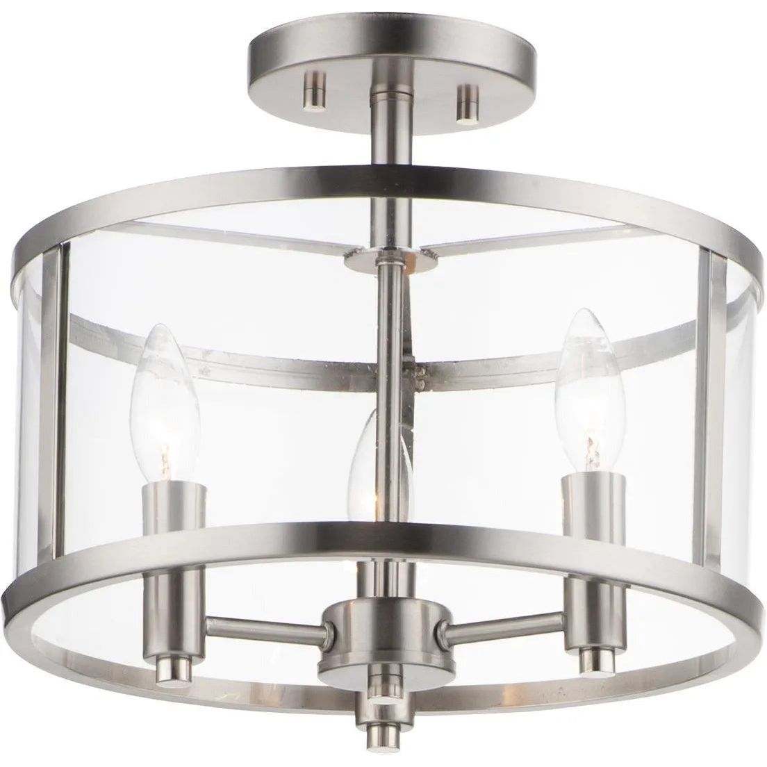 Maxim Lighting - Sentinel Semi Flush Mount - 25250CLSN | Montreal Lighting & Hardware