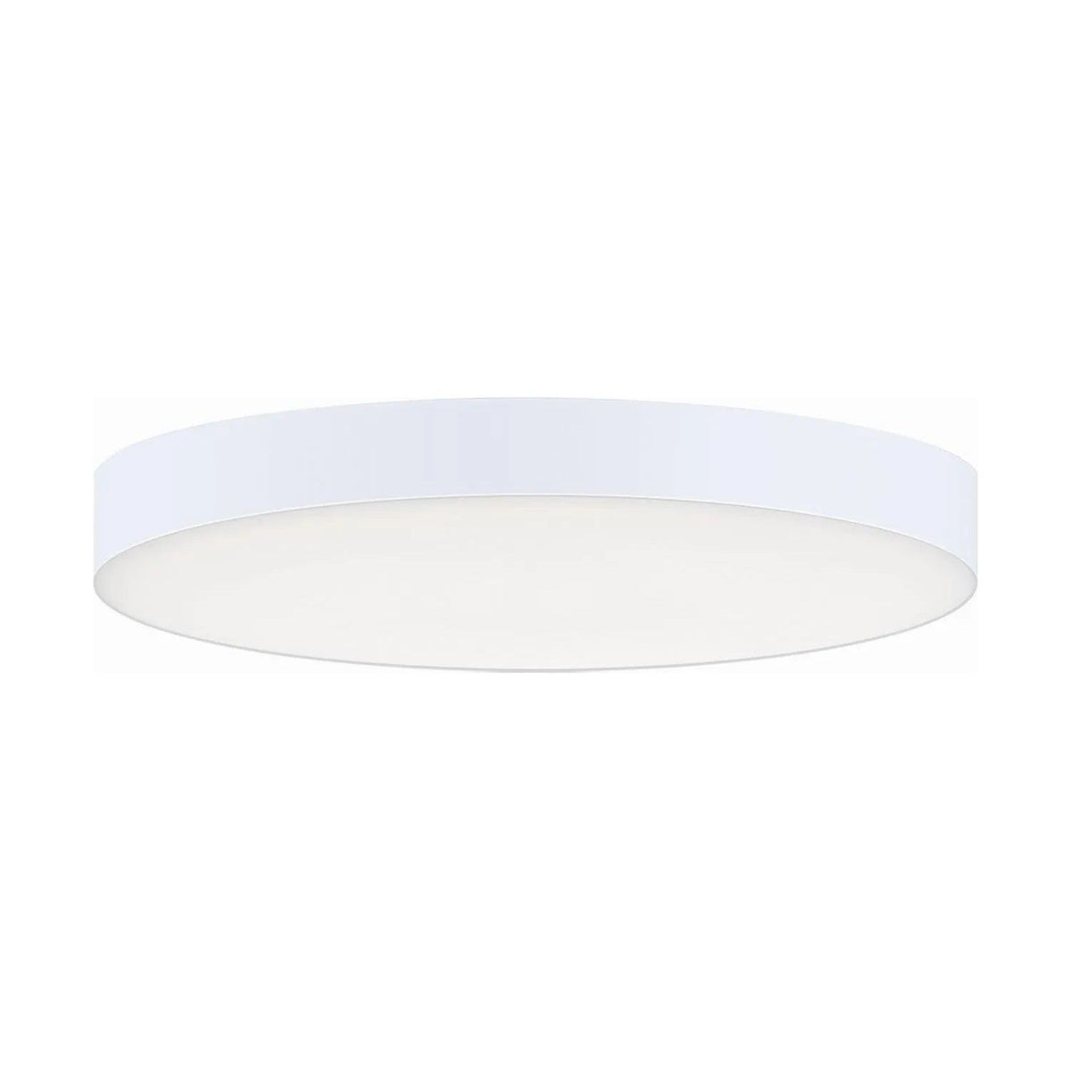 Maxim Lighting - Trim Round EM Backup LED Flush Mount - 57894WTWT | Montreal Lighting & Hardware