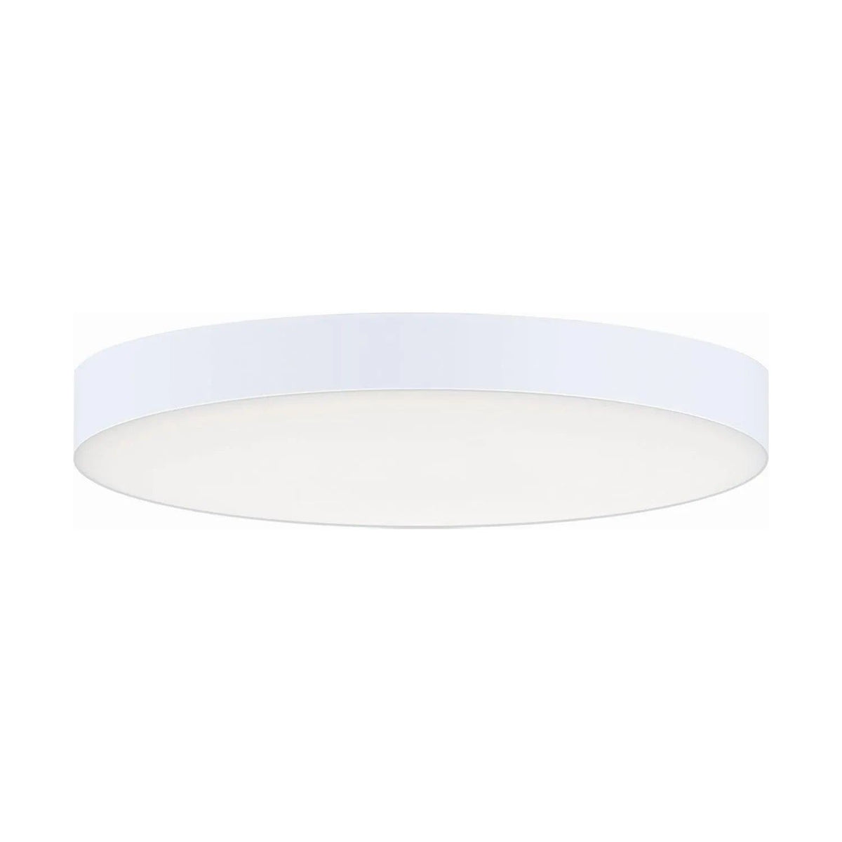 Maxim Lighting - Trim Round EM Backup LED Flush Mount - 57895WTWT | Montreal Lighting & Hardware