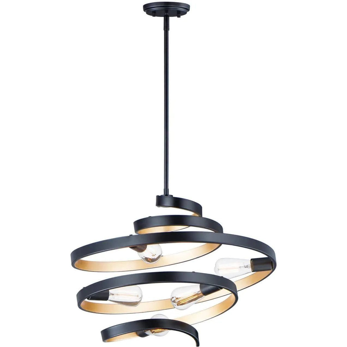 Maxim Lighting - Twister Pendant - 12235BKGLD | Montreal Lighting & Hardware