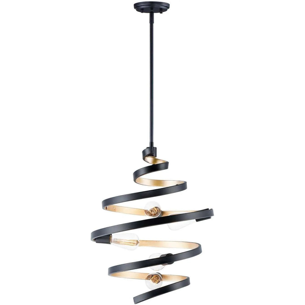 Maxim Lighting - Twister Pendant - 12236BKGLD | Montreal Lighting & Hardware