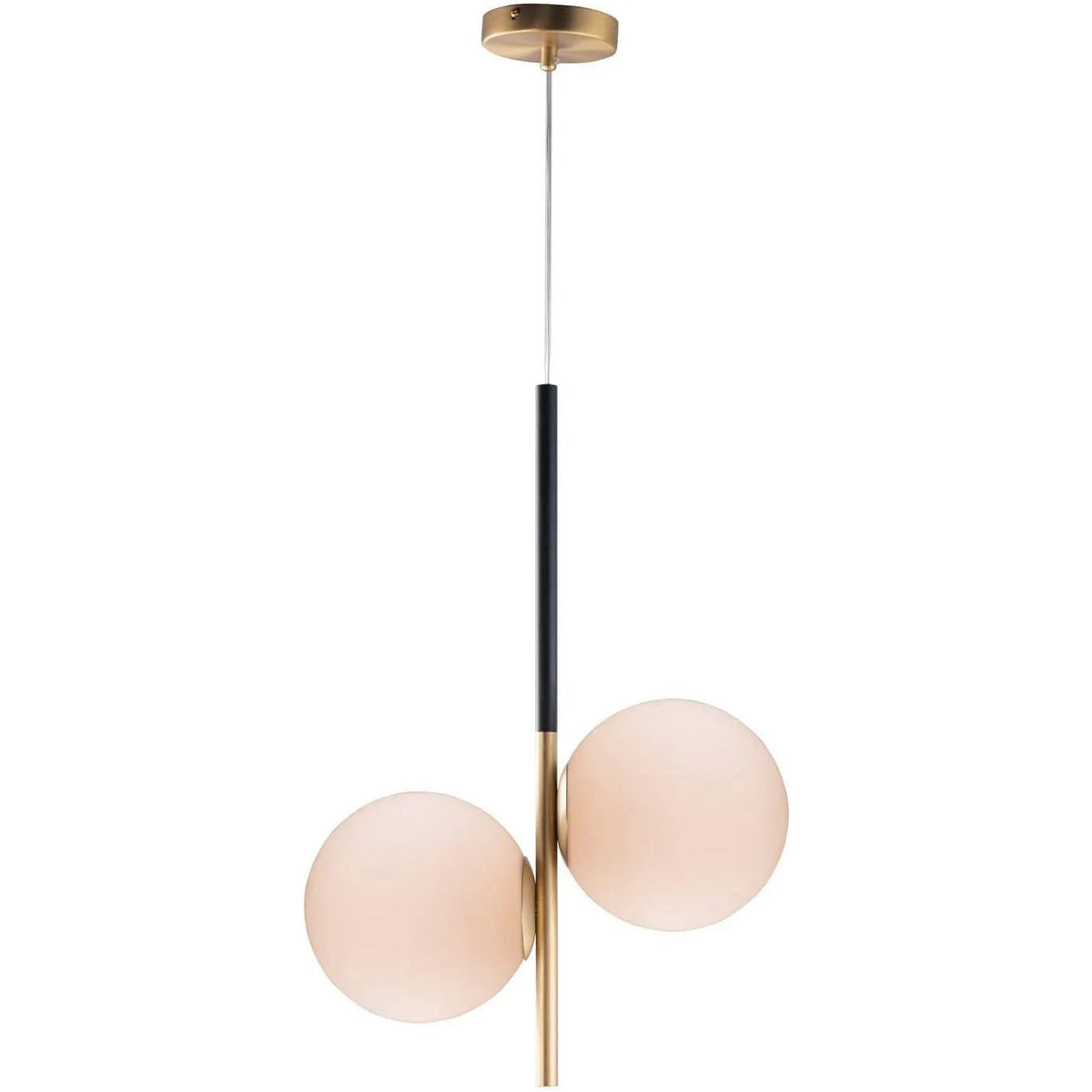 Maxim Lighting - Vesper Double Pendant - 26035SWSBRBK | Montreal Lighting & Hardware