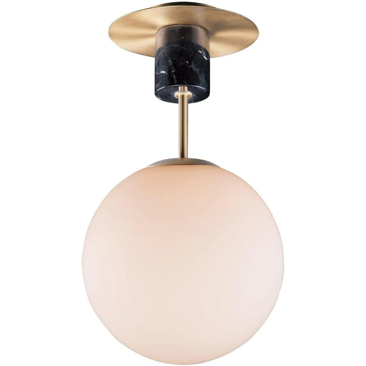 Maxim Lighting - Vesper Semi-Flush Mount - 26031SWSBRBK | Montreal Lighting & Hardware