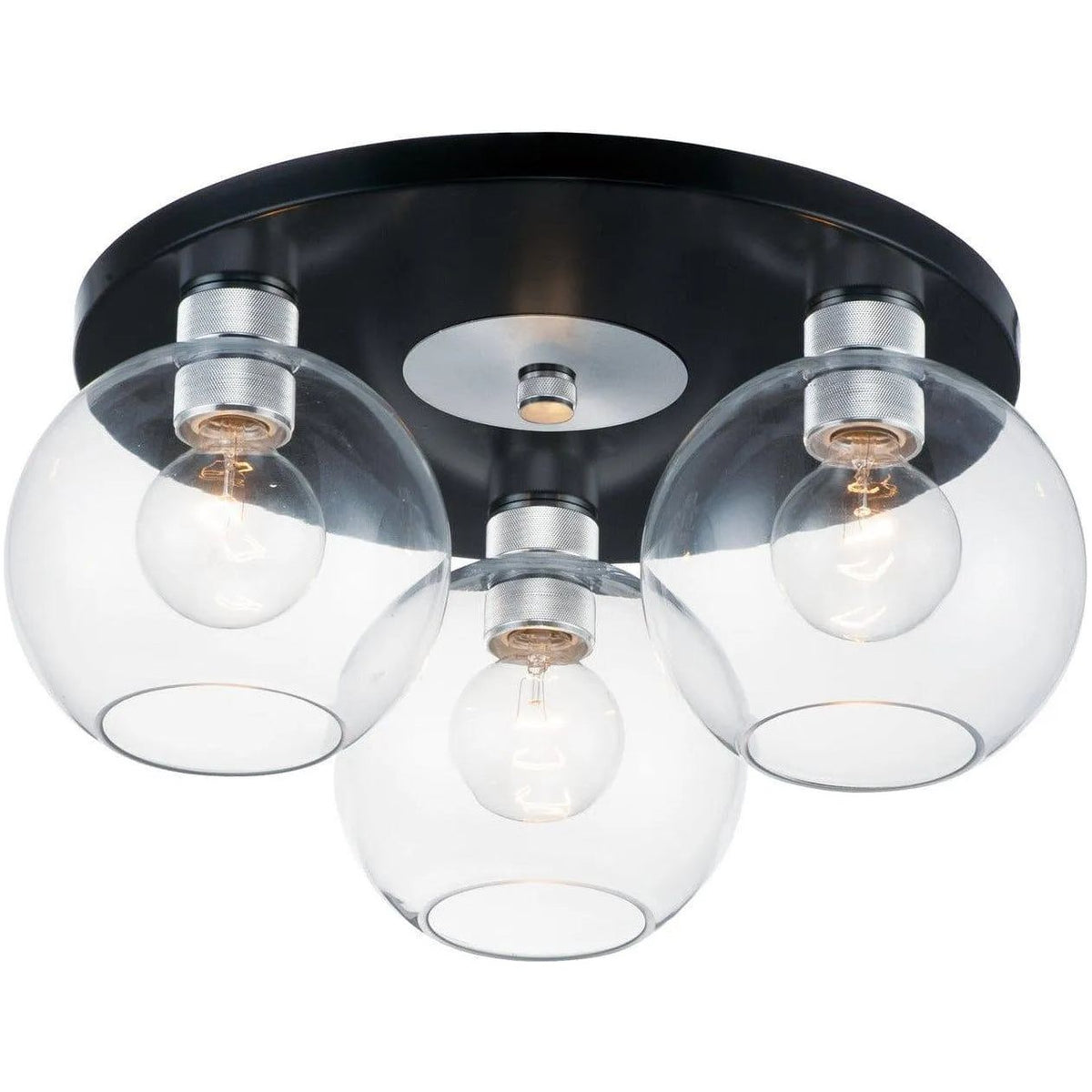 Maxim Lighting - Vessel Flush Mount - 21610CLBKAL | Montreal Lighting & Hardware