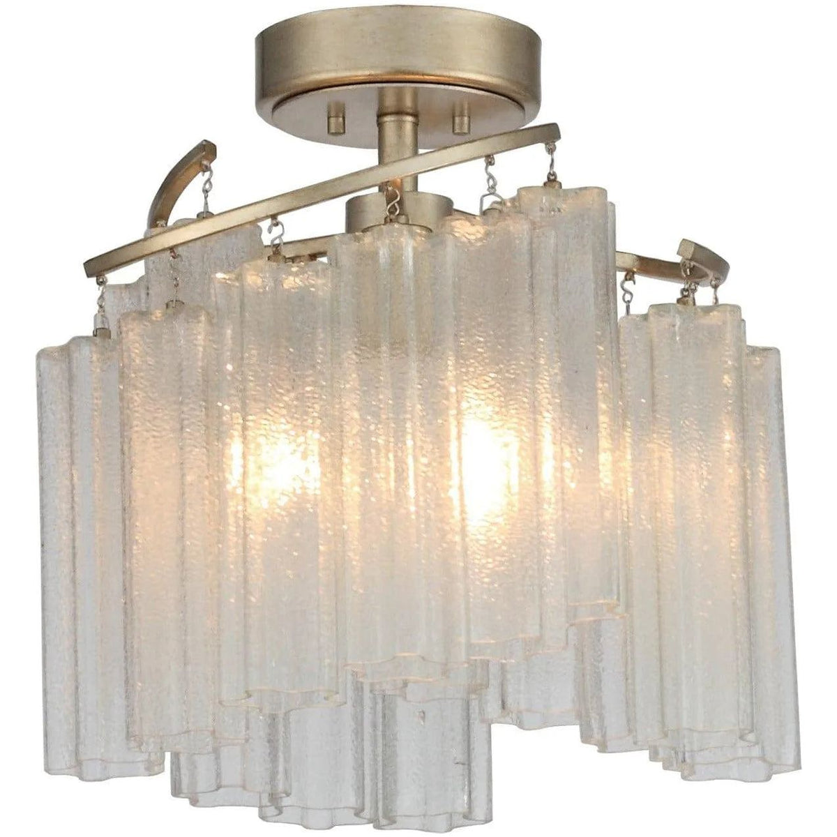 Maxim Lighting - Victoria Semi-Flush Mount - 39570WFLGS | Montreal Lighting & Hardware