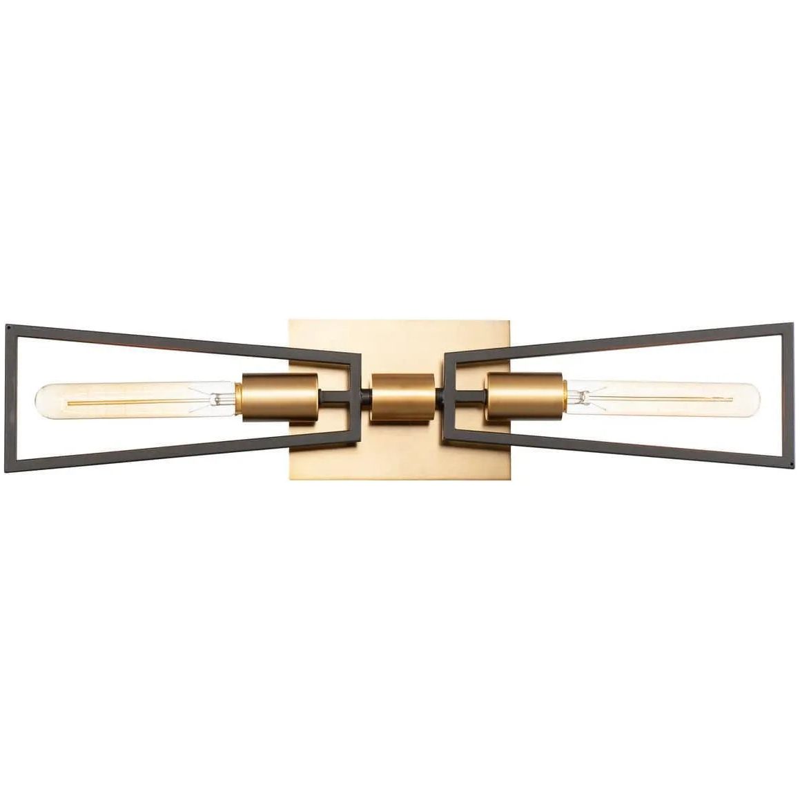 Maxim Lighting - Wings Double Wall Sconce - 11652BKSBR | Montreal Lighting & Hardware