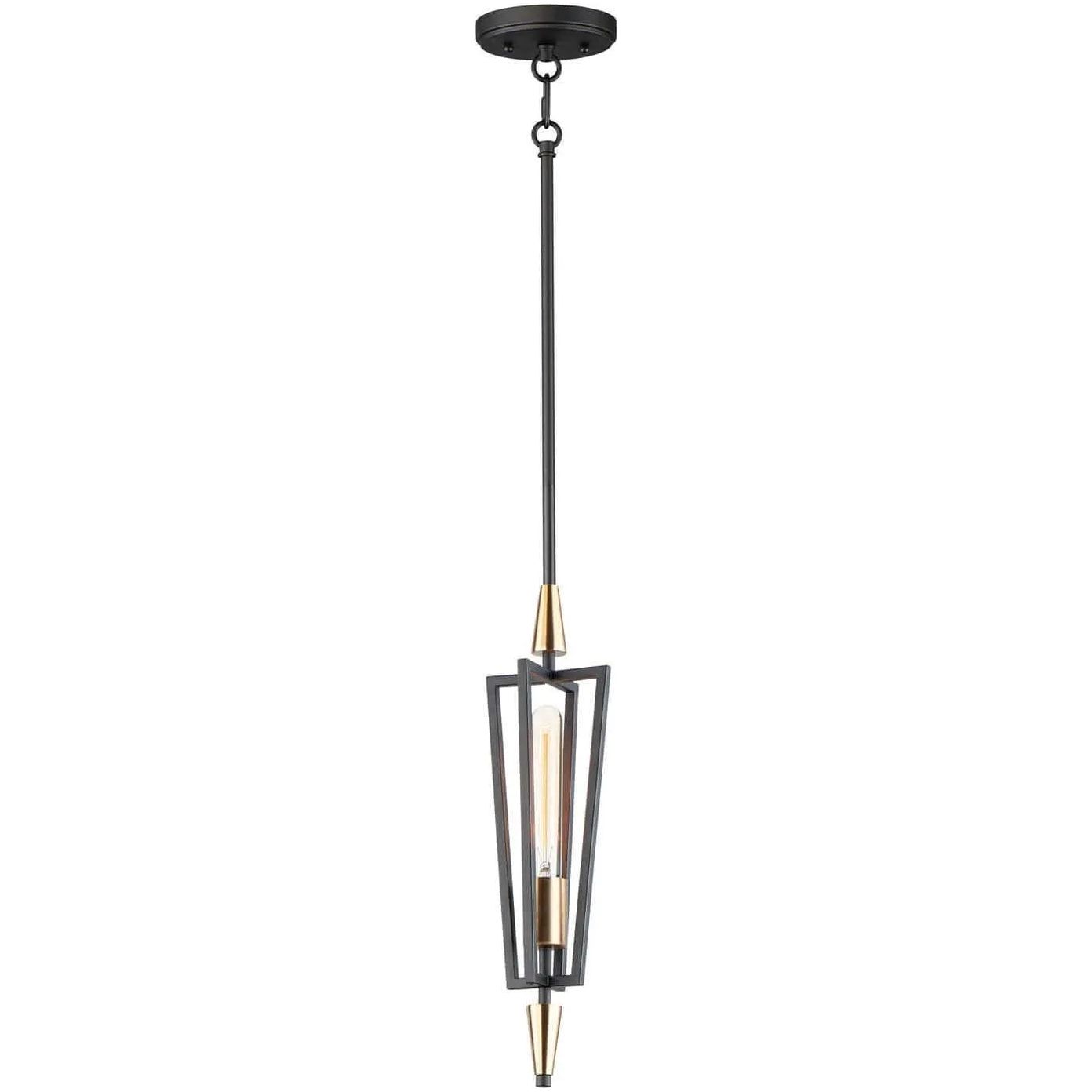 Maxim Lighting - Wings Mini Pendant - 11653BKSBR | Montreal Lighting & Hardware