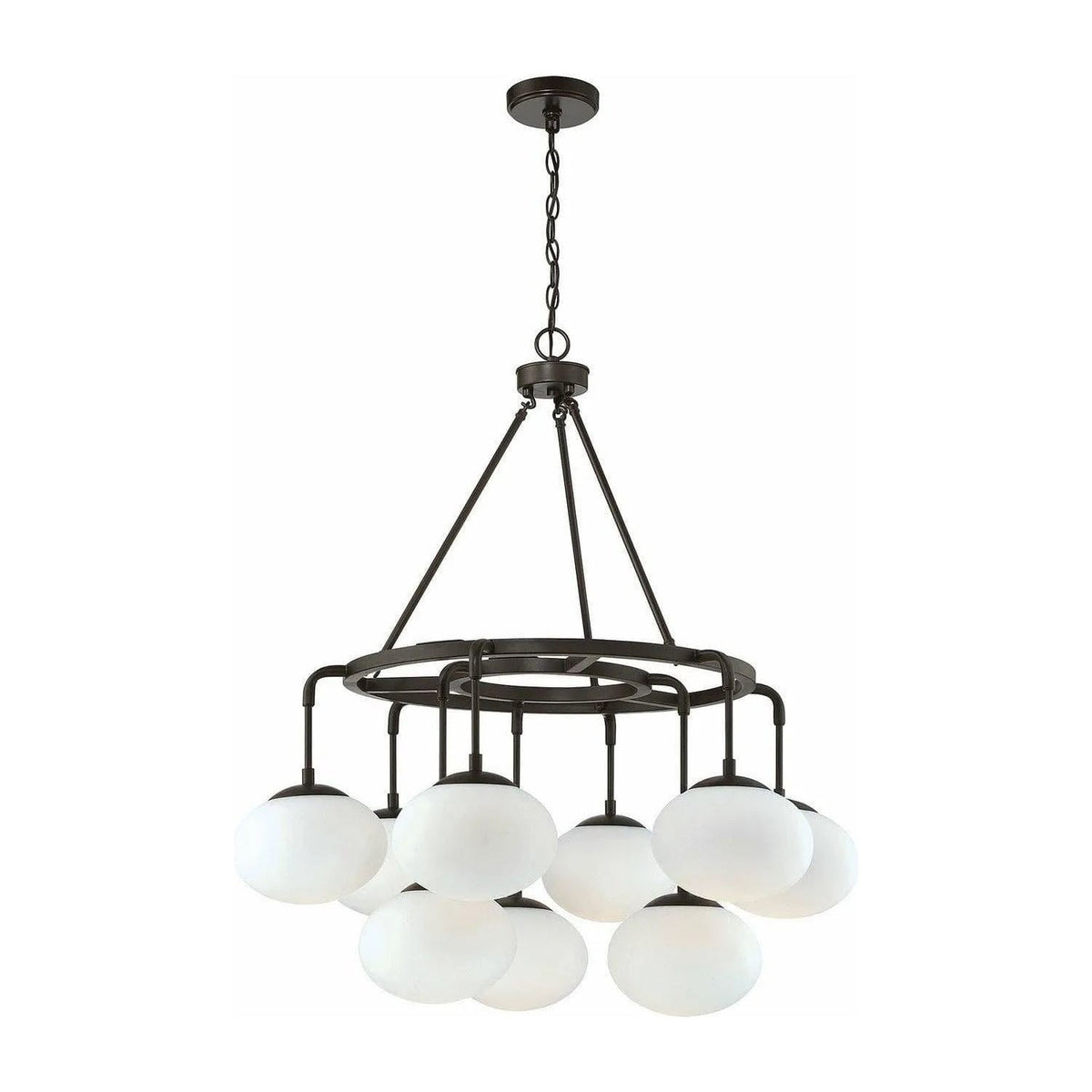 Meridian Lite Trends - Meridian Nine Light Chandelier - M10098ORB | Montreal Lighting & Hardware