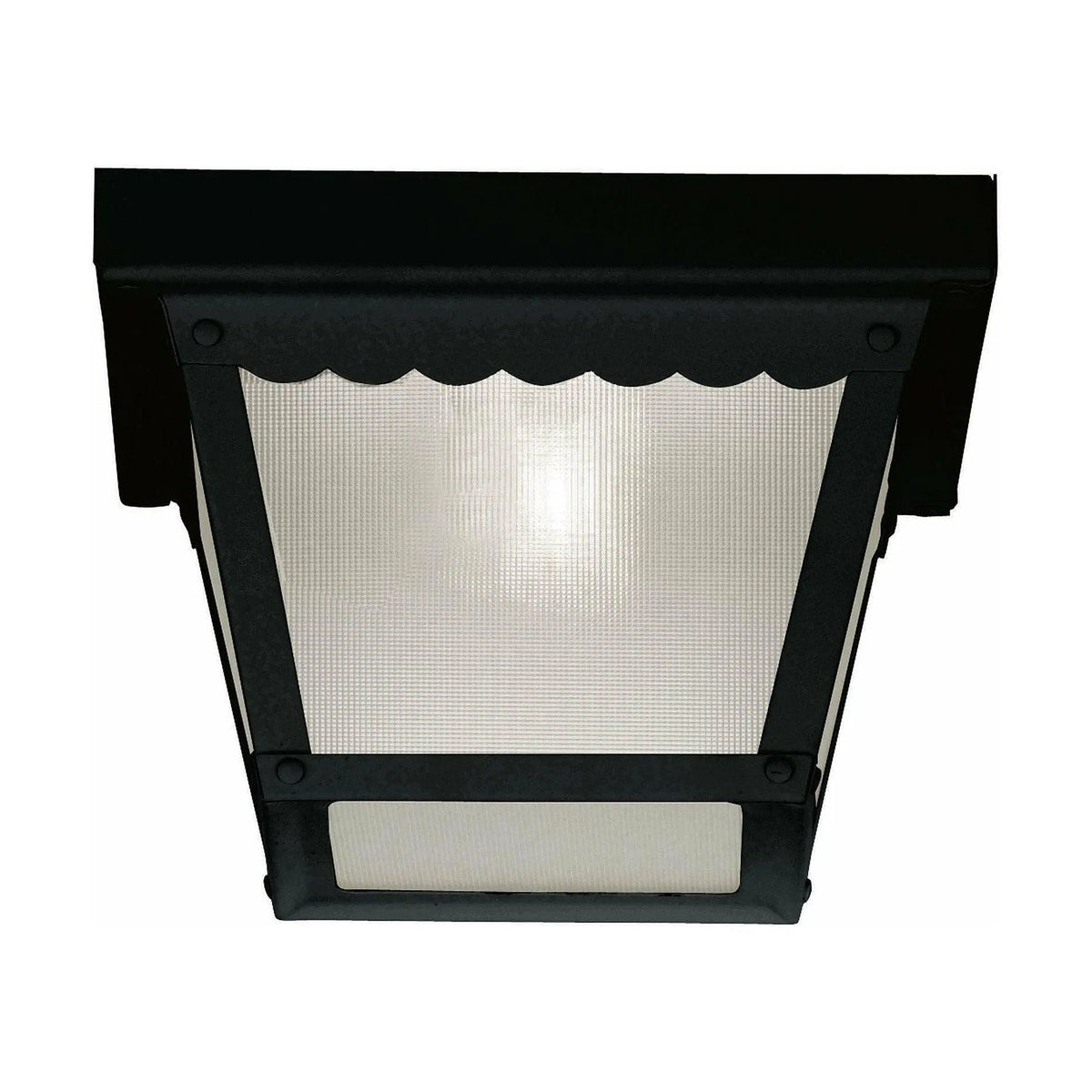 Meridian Lite Trends - Meridian One Light Outdoor Flush Mount - M50058BK | Montreal Lighting & Hardware