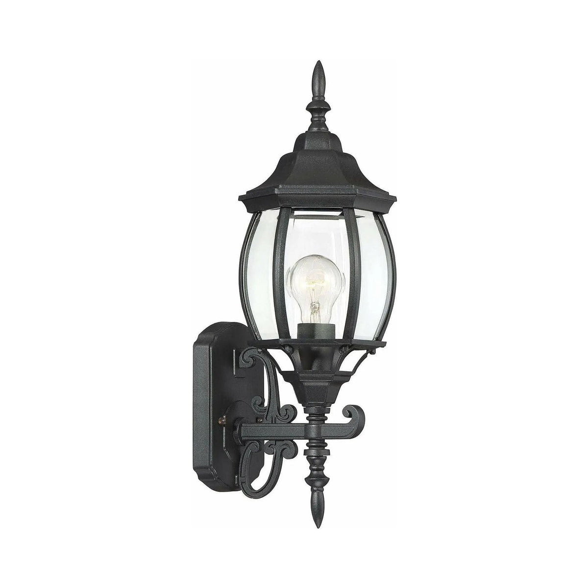 Meridian Lite Trends - Meridian One Light Outdoor Wall Sconce - M50054BK | Montreal Lighting & Hardware