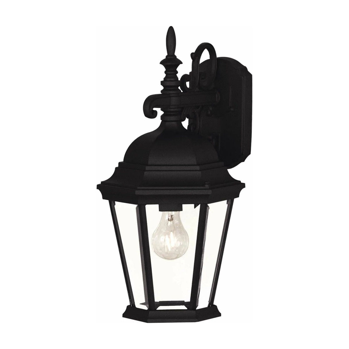 Meridian Lite Trends - Meridian One Light Outdoor Wall Sconce - M50055BK | Montreal Lighting & Hardware