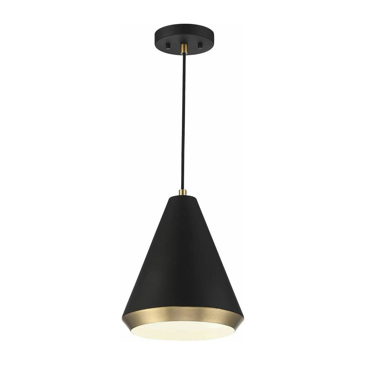 Meridian Lite Trends - Meridian One Light Pendant - M70122MBKNB | Montreal Lighting & Hardware