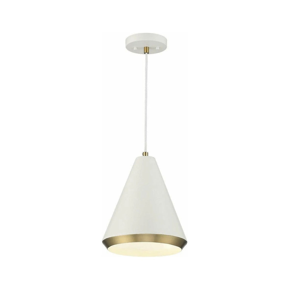 Meridian Lite Trends - Meridian One Light Pendant - M70122WHNB | Montreal Lighting & Hardware