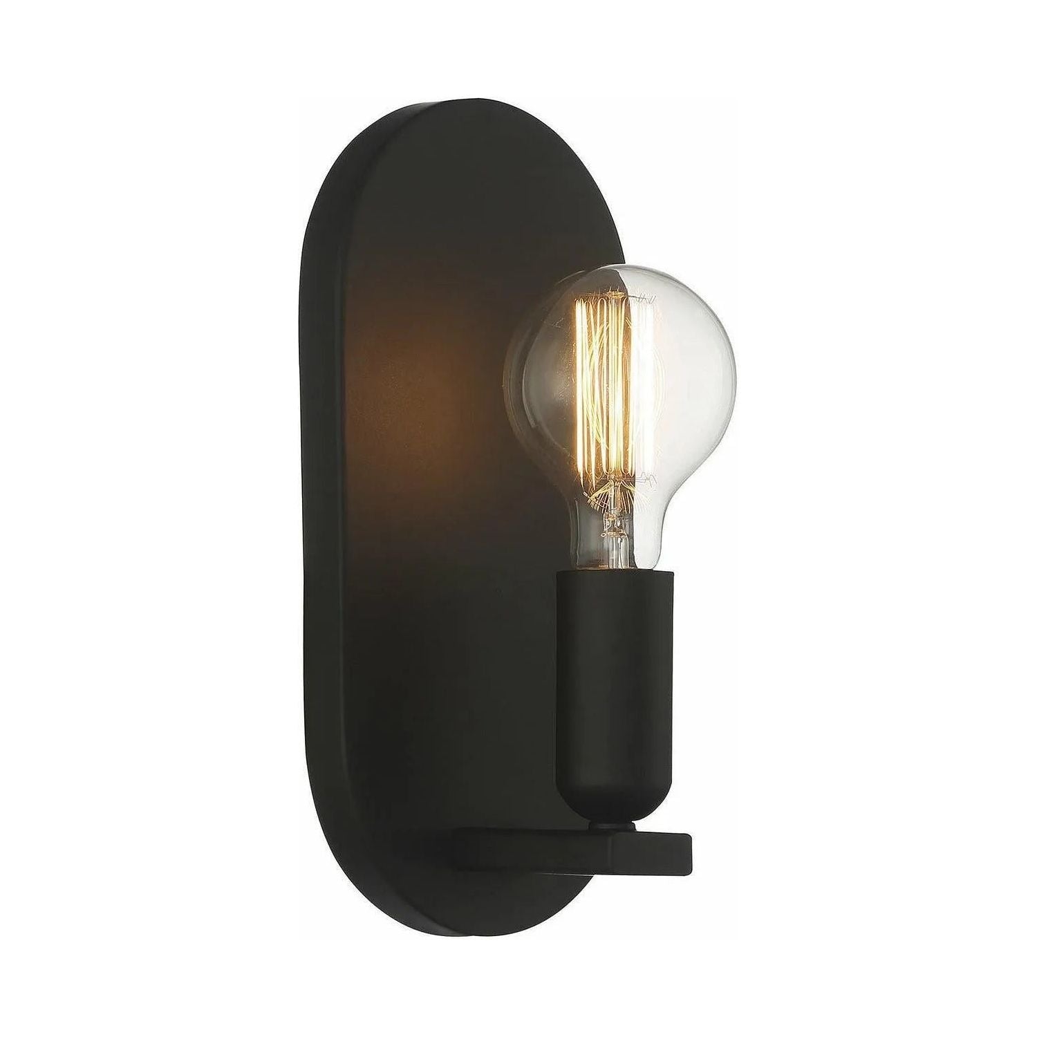 Meridian Lite Trends - Meridian One Light Wall Sconce - M90059MBK | Montreal Lighting & Hardware