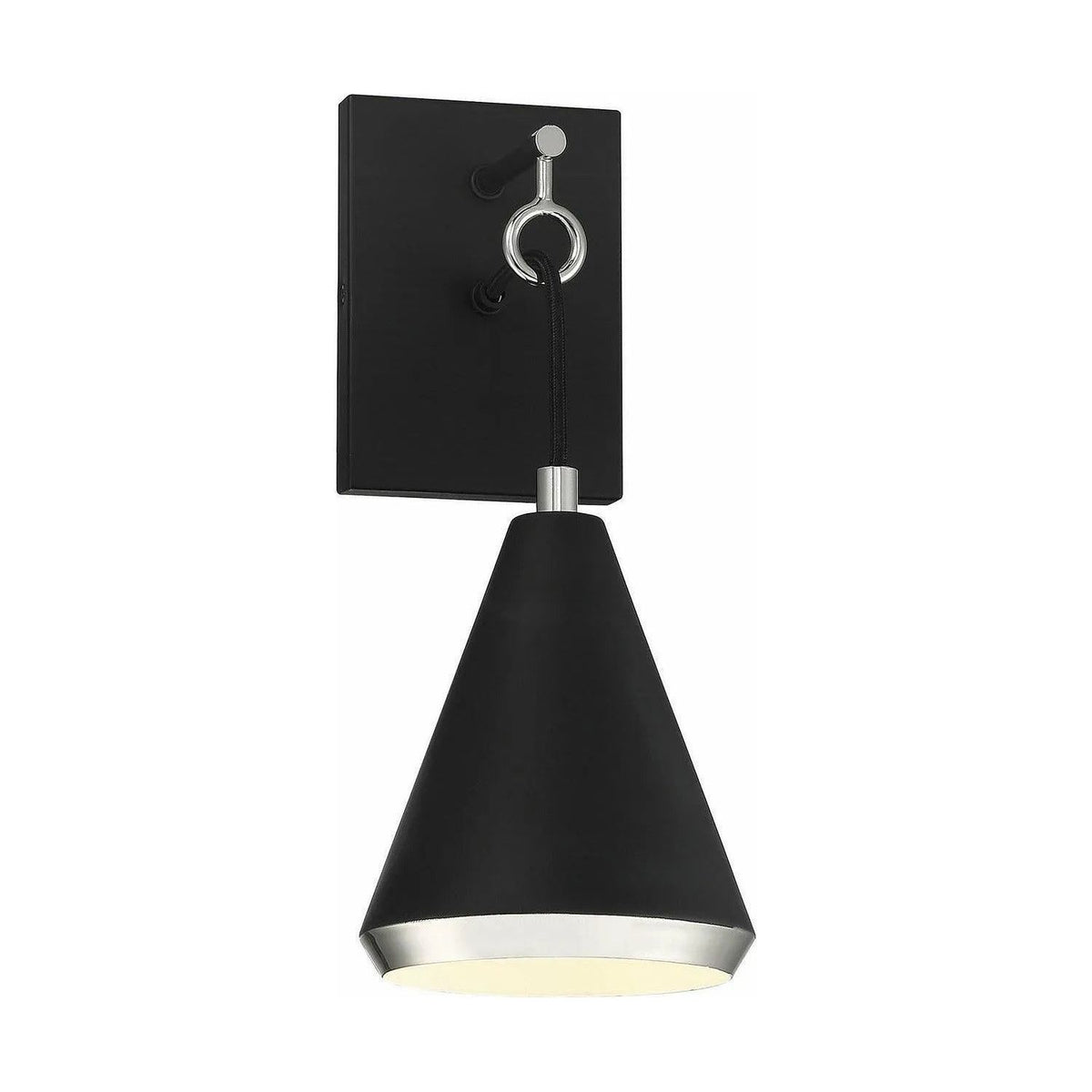 Meridian Lite Trends - Meridian One Light Wall Sconce - M90066MBKPN | Montreal Lighting & Hardware